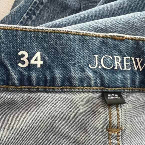 J Crew Jeans Women's Size 34 High Rise Wide Leg Trouser Medium Wash Sailor NWT - Picture 6 of 13